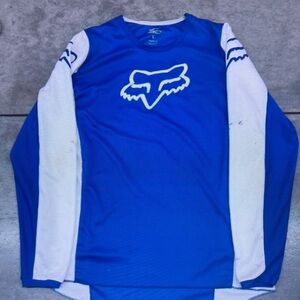 Fox Men's Blue and White Jersey